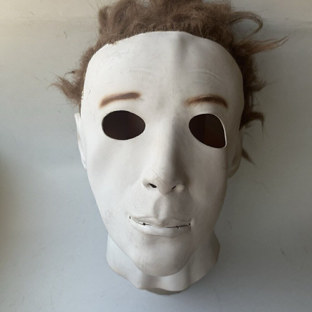 Vtg Don Post Halloween Mask Michael Myers Costume Creepy Horror Scary Prop